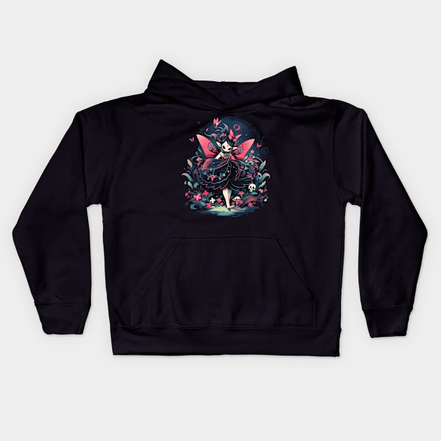 Dark Forest Fairy Kids Hoodie by DarkSideRunners